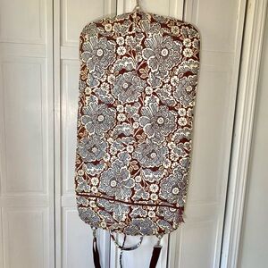 Vera Bradley Travel Garment Bag in the retired pattern known as "Slate Blooms".